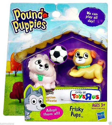 Share some memories and love and these pound puppies each come with their own adoption certificate so you can name your. Hasbro Pound Puppy Pairs - Frisky Pups - Adorable Pups! Toy Figure - 3+ #Hasbro - $28.99 - June ...