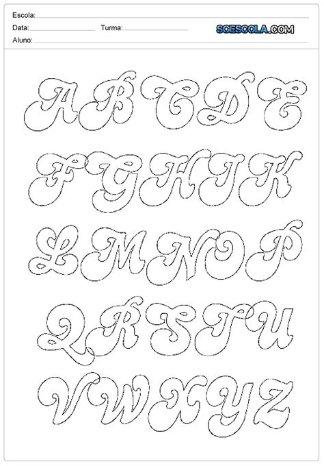 Molde De Letras Desenhadas Para Imprimir Confira Abaixo Os Moldes De Letras Grandes Para