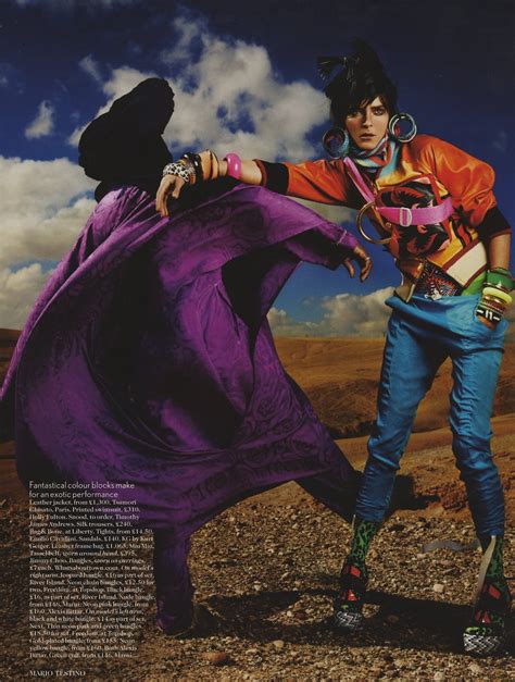 Mario Testino For British Vogue High Plains Drifter