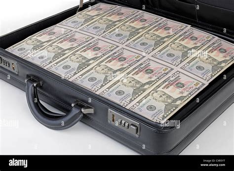 Suitcase Full Of Money 50 Dollar Bills Stock Photo Royalty Free Image