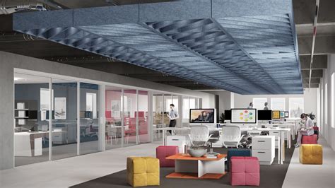 Wafl Bafl Frasch Acoustical Ceiling Open Office Office Design