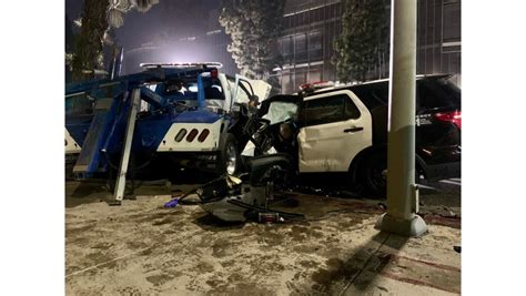 2 Lapd Officers Hurt 1 Critically In Crash In South La Daily News