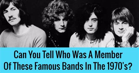 do you know the members of famous bands from the 1960 s quizpug