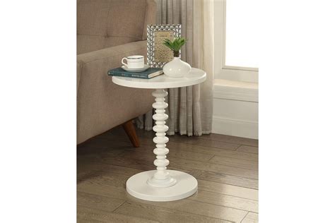 Acton Side Table In White By Acme At Gardner White