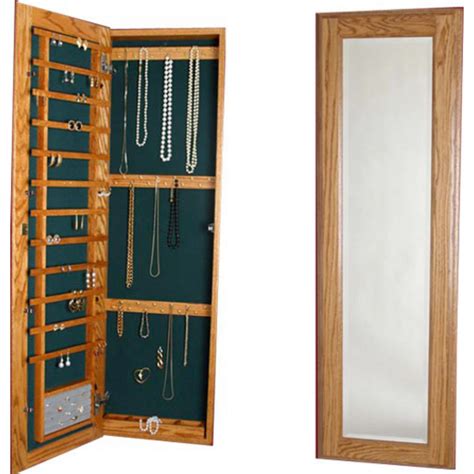 Cabinet Organizers Large Jewelry Cabinet With Full Length Mirror