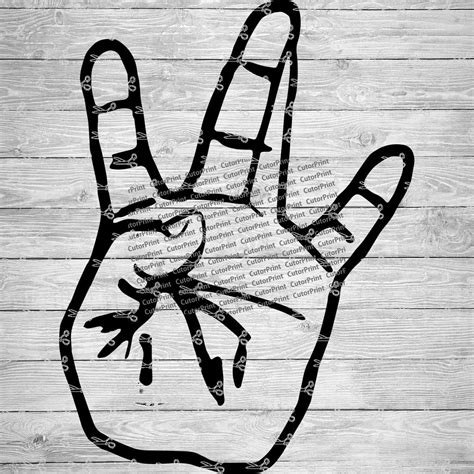 West Side Hand Sign Drawing