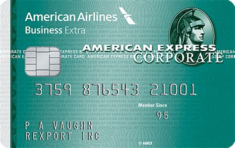American express offers a range of business tools to help meet your business vision and goals. American Express AA Business Extra Corporate Card