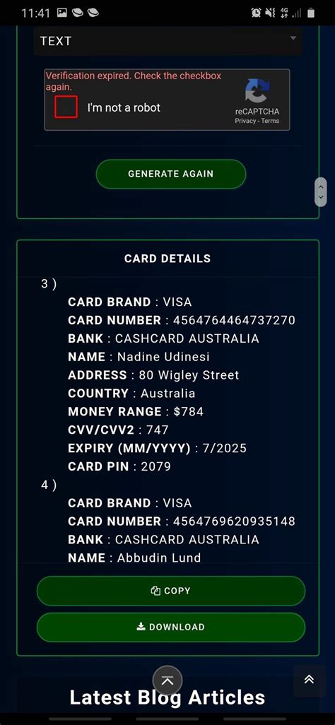 Pin by Warriors on Asdfghjkl in 2020 | Visa card numbers ...