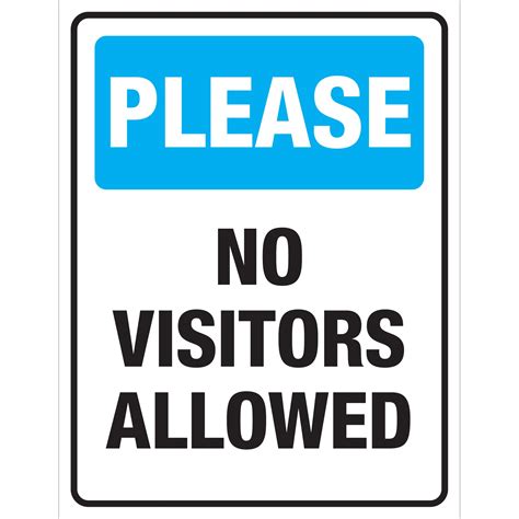 Please No Visitors Allowed Poster Plum Grove