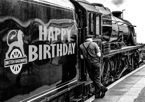 Personalised Birthday Card Father Dad Son Trainspotter Railway Steam Train Craftybizz