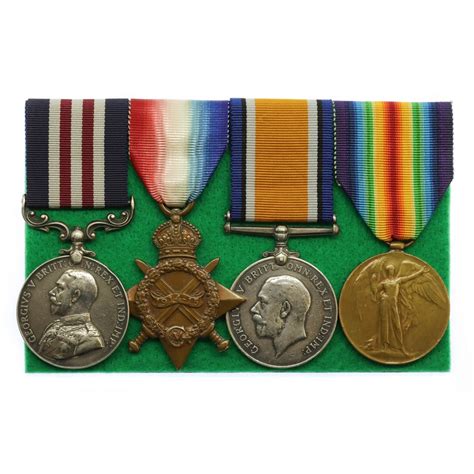 Ww1 Military Medal 1914 15 Star British War And Victory Medal Group Of