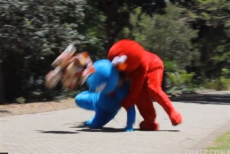 Elmo And Cookie Monster Are Rivals Rtm Rightthisminute