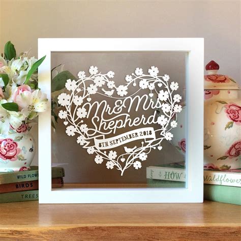 Maybe that's because the ink is barely dry on the marriage certificate, and maybe it's because year one of marriage is so young that it's not solid enough to warrant a medal—or a metal. Personalised 1st Wedding Anniversary Gift By Sas Creative ...