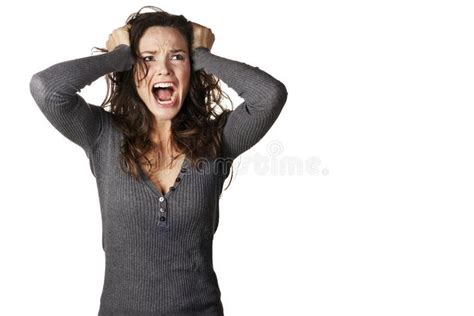 Frustrated And Angry Woman Screaming A Frustrated And Angry Woman Is