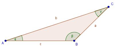 Ein dreieck ist eine figur, die aus drei punkten besteht, welche durch strecken miteinander verbunden. Stumpfwinkeliges Dreieck