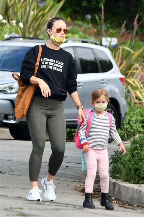 olivia wilde takes her kids to a reading club in silverlake, california 
