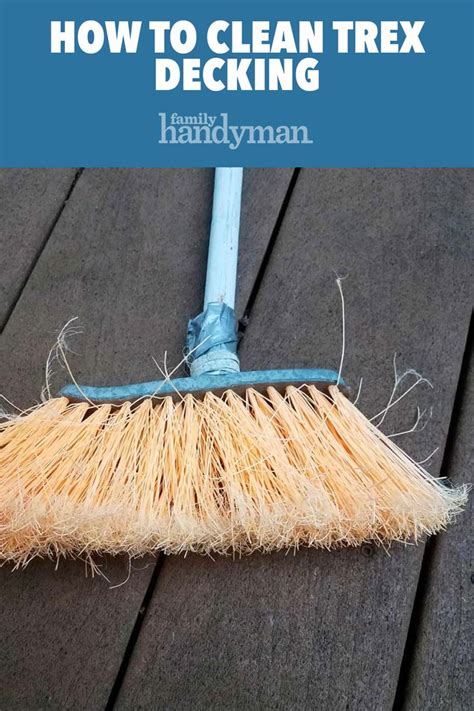 Bleach is also a poor choice anyway for removing mold. How to Clean Trex Decking | Deck cleaning, Deck cleaner, Deck