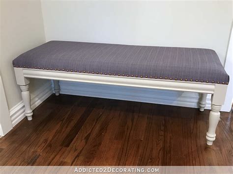 Diy Upholstered Dining Room Bench Finished How To Upholster The Seat