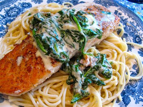 Maybe you would like to learn more about one of these? Rita's Recipes: Salmon with Spinach in a Blue Cheese Cream ...