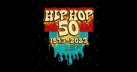 50 Years Of Hip Hop 50th Anniversary Celebration Retro Vinyl Hip Hop