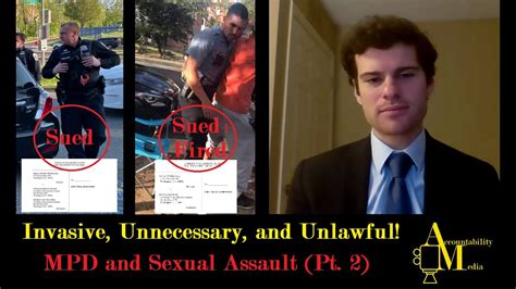 Taking On The Mpd With Aclu Of Dcs Michael Perloff Mpd And Sexual Assault Pt 2 Youtube
