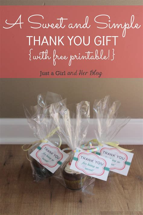 A Sweet And Simple Thank You T With Free Printable Abby Lawson