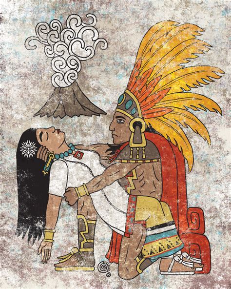 Popocatépetl And Iztaccíhuatl Art Print · Qetza · Online