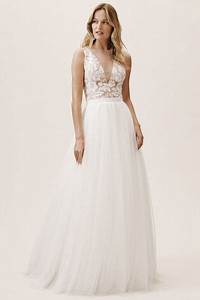 Yoo Ivory Tulle Clarke Skirt Bhldn Feminine Wedding Dress Size 10
