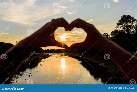 Top Places For Romantic Date Sunset Sunlight Romantic Atmosphere Stock