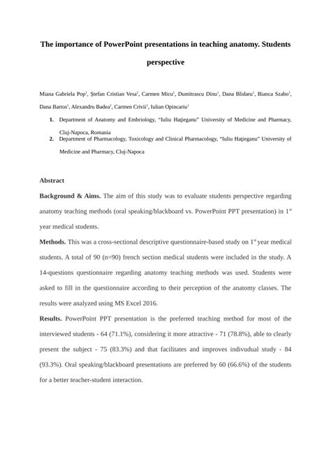 How could we improve your experience? (PDF) The Importance of PowerPoint Presentations in ...