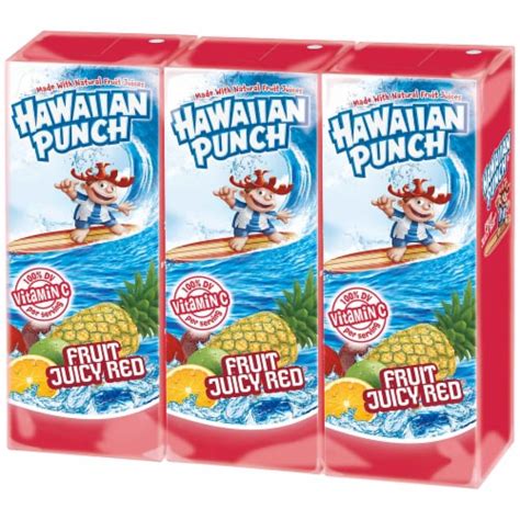 Hawaiian Punch Fruit Juicy Red Juice Boxes 3 Ct 675 Fl Oz Fred Meyer