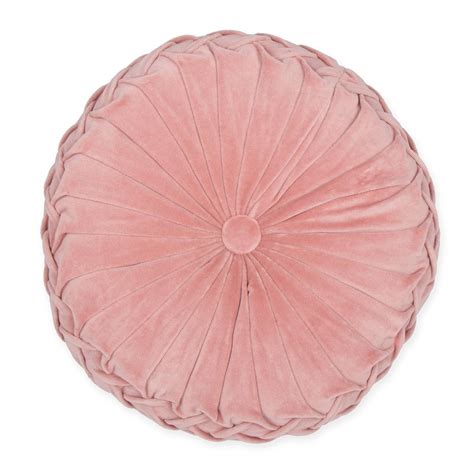 This fabric is a highly constructed satin, meant to add elegance to any bedroom. Velvet Tufted Round Throw Pillow | Bed Bath & Beyond | Round throw pillows, Pink throw pillows ...