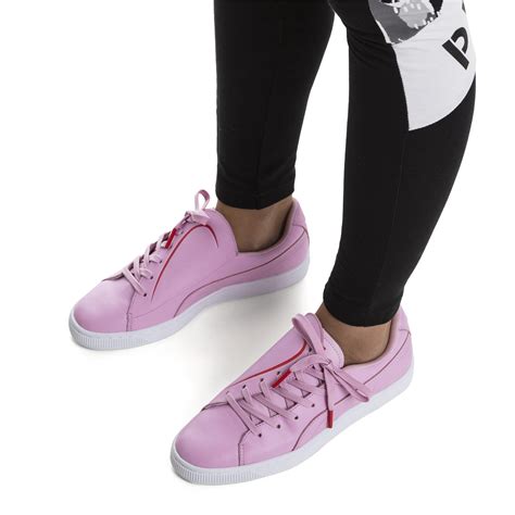 Puma Womens Basket Crush Emboss Heart Sneakers Ebay