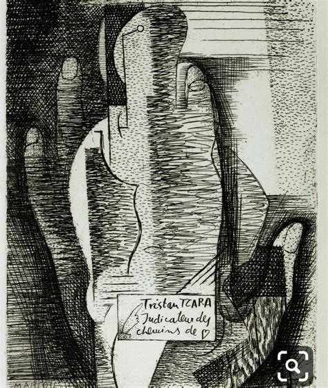 Surrealizm Tristan Tzara Dada Art Master Drawing Woodcut Paris