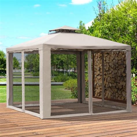 Outsunny Tier Garden Gazebo With Curtains C Cg I Trading Depot
