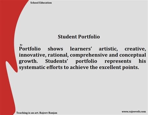 What Are The Benefits Of The Students When You Use Their Portfolios To