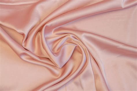 blush rose gold silk satin fabric by the yard 33 dusty pink etsy