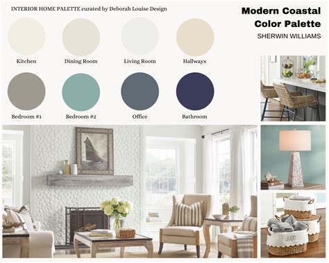Modern Coastal Paint Color Scheme Prepackaged Professional Interior