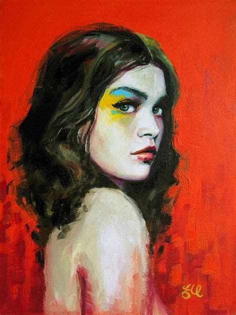 This abstract style contemporary portrait was created with acrylic paint.in multiple layers. Pastel portraits by Emma Uber | Art, Portrait painting, Artist