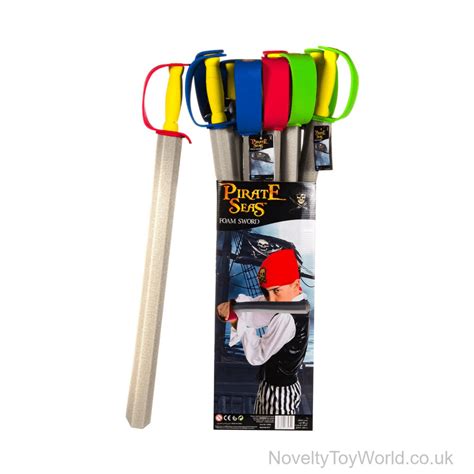 Wholesale Foam Pirate Sword Kids Toy Weapon Assorted Colours