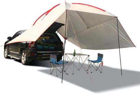 Redcamp Waterproof Car Awning Sun Shelter Portable Auto Canopy Camper