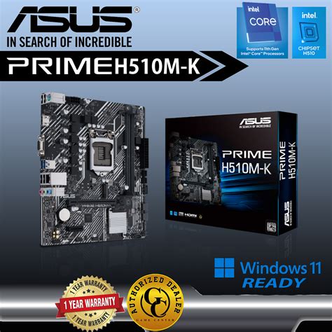 Asus Prime H510m K H510 Lga 1200 Pcie 40 Ready Intel Lga 1200 Socket