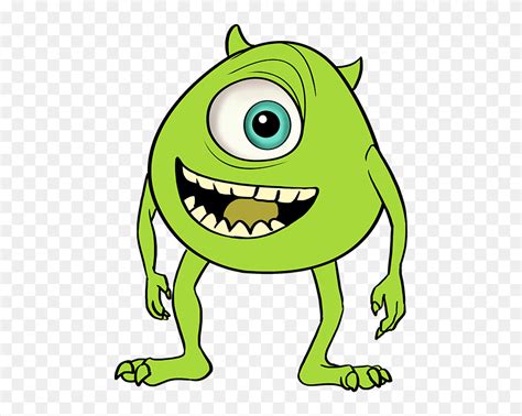 How To Draw Mike Wazowski From Monsters Inc Drawing Mike Monsters Inc Clipart