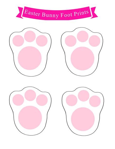 Pdf small bunny feet template : 99 Easter Basket Ideas for Kids Plus Free Printable - Mom ...