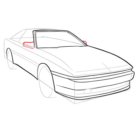 Sketching Your Dream Ride: How to Draw a 1988 Toyota Supra Turbo MK 3