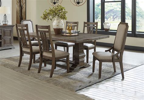 Brown dining offers more than just nourishment — its team provides. Wyndahl Rustic Brown Dining Room Table | Cincinnati ...