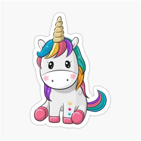 Unicorn Sticker By Shipsinparadise In 2021 Unicorn Stickers Unicorn