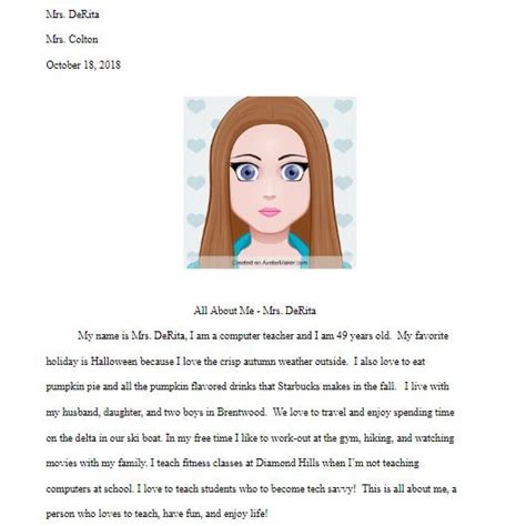43 All About Me Essay Examples Background Essay