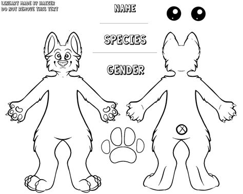 9 Fursona Reference Sheet Template Perfect Template Ideas