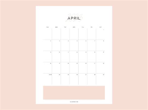 Preppy April 2024 Calendar 2024 Calendar Printable